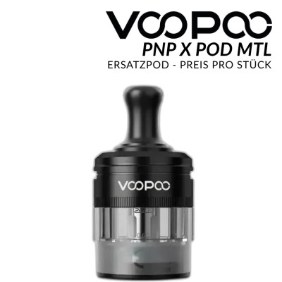 PnP X Leerpod MTL Black - VOOPOO - Ersatzpod 5,0 ml