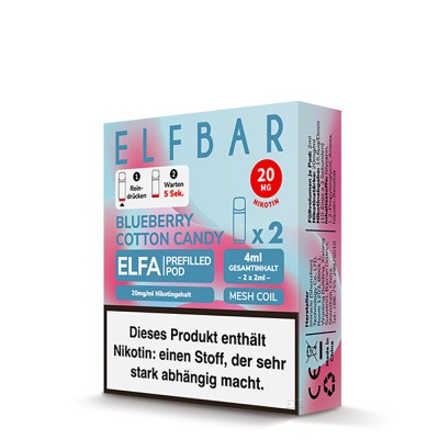 Blueberry Cotton Candy – ELFA CP – Prefilled Pod
