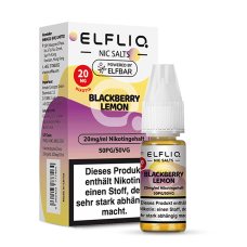Blackberry Lemon - ELFLIQ - Nicsalt Liquid 10 ml