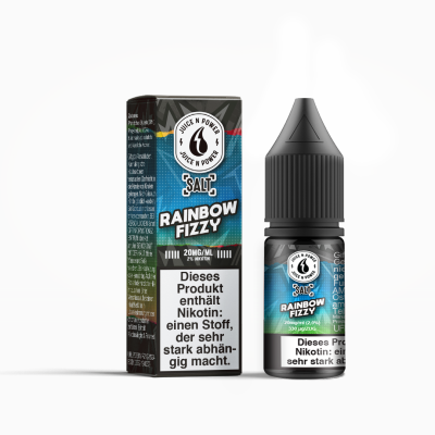 Rainbow Fizzy - Juice & Power - Nicsalt Liquid 10 ml