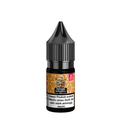 Popcorn Karamell - OWL Salt - Nicsalt Liquid 10 ml
