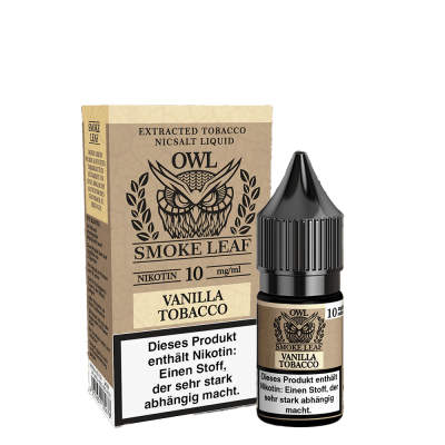 Vanilla Tobacco - OWL Smoke Leaf - Nicsalt Liquid 10 ml