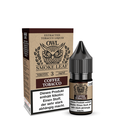 Coffee Tobacco - OWL Smoke Leaf - Nicsalt Liquid 10 ml