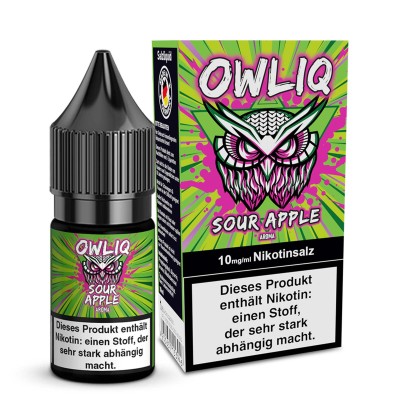 Sour Apple - OWLIQ - Nicsalt Liquid 10 ml