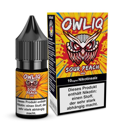 Sour Peach - OWLIQ - Nicsalt Liquid 10 ml