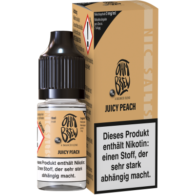 Juicy Peach - Ohm Brew - Nicsalt Liquid 10 ml