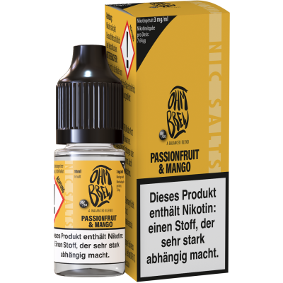 Passionfruit Mango - Ohm Brew - Nicsalt Liquid 10 ml