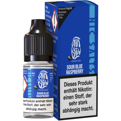 Sour Blue Raspberry - Ohm Brew - Nicsalt Liquid 10 ml