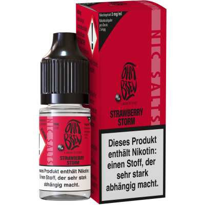 Strawberry Storm - Ohm Brew - Nicsalt Liquid 10 ml