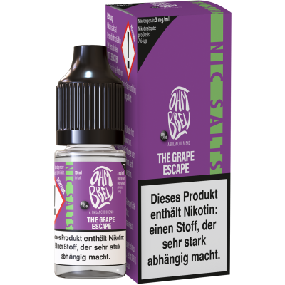 The Grape Escape - Ohm Brew - Nicsalt Liquid 10 ml