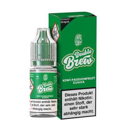 Kiwi Passionfruit Guava - Double Brew - Nicsalt Liquid 10 ml