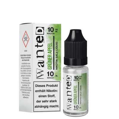 Grüner Apfel - Wanted Overdosed - Nicsalt Liquid 10 ml