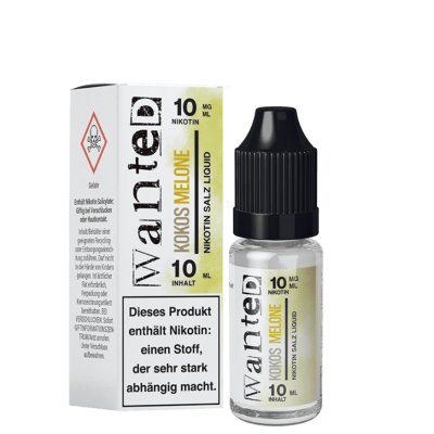 Kokos Melone - Wanted Overdosed - Nicsalt Liquid 10 ml