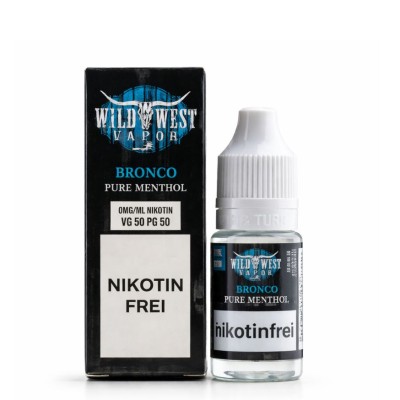 Bronco - Wild West Vapor - Pure Menthol Liquid 10 ml